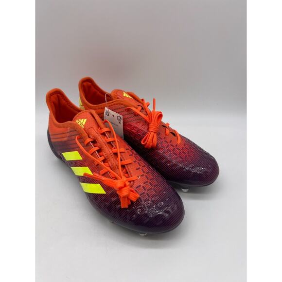 Adidas Predator Malice Control BB7974 Orange Purple Rugby Cleats Men's Size 6.5 - Picture 6 of 12